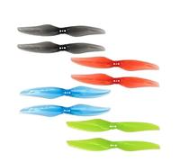 12 Paires d'hélices 4024 à 3 Trous, 1,5 mm, 4 x 2,4 Pouces, 2 pales, Sens horaire et antihoraire, for Drone FPV sans balais(12Pair Blue)