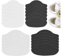 12 Pairs Of Heel Pads,Self-Adhesive Heel Protectors,Heel Repair,Heel Inserts,Non-Slip Sneakers Sticker Inserts,For Women And Men (Black+White+Skin) + Grey