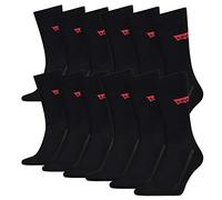 12 Pairs of Levis 168SF Regular Cut Unisex Socks Sneaker Socks Stockings 903052001, Farben:884 - jet black, Socken & Strümpfe:43-46