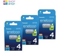 12 PANASONIC ÉCO AMICAL AA ENELOOP LR6 BATTERIES RECHARGEABLES 2000mAh 4BL NEUF