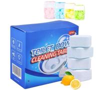 12-Panel Super-Effective Toilet Cleaner, 2026 New Natural Toilet Cleaner, Powerful Scaling Removal, Strongly Cleans Drains and Bathroom Stains，Includes Disposable Soap Sheets (1 Pack)