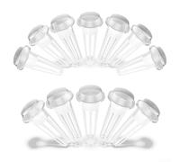 12 Paniers et Dômes Ronds Réutilisables en Plastique pour Jardinage 12 | Matériau plastique transparent favorise la circulation de l'air autour des racines pour une utilisation pour