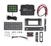 12 panneau de commutateur de gang Bluetooth RGB Bouton Circuit Contrun Control Relay System avec 100A Circuit Breaker DC12-24V