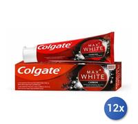 12 Paquet Dentifrice Colgate Max Carbone 75 Ml