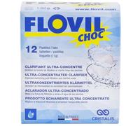 12 PASTIGLIE DI FLOCCULANTE SCHIARENTE PER PISCINA FLOVIL CHOC