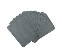 12 Patchs Thermocollants Gris Foncé - Pastille Thermocollante Tissu Gris pour Jeans & Poches de Pantalon, Adhésif Thermocollant pour Patchs, Idéal pour Vêtements Décontractés