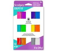 12 pâtes polymères Sculpey - Brillants - Sculpey Non Communiqué