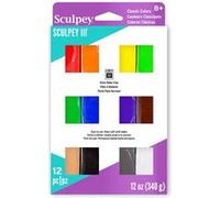 12 pâtes polymères Sculpey - Classiques - Sculpey Non Communiqué