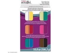 12 pâtes polymères Sculpey - Soufflé Multicolore