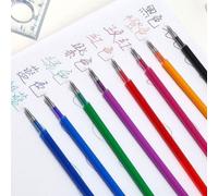 12 Pcs 0.7mm Stylo Gel Recharges Lisse Écriture Effaçable Encre pour Agenda