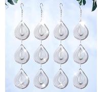12 Pcs 3D Effaroucheur Oiseaux Forme de Goutte d’Eau Réfléchissante,Répulsif Oiseaux Extérieur,Répulsif Pigeon,360° Réfléchissant Anti-Oiseaux pour Jardin,Balcon,Arbres Fruitiers,Protection Cultures