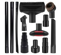 12 Pcs Accessoires pour Aspirateur de Kits Accessoires D'aspirateur de 1-1/4 "avec Brosse en Crin de Cheval Baguette D'extension Adaptateur de Suceur plat Fflexible pour Meubles Voitures ect