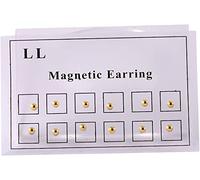 12 Pcs Acier Inoxydable Cristal Magnétique Faux Oreille Boucles D'oreilles Nez Anneau À Lèvres Clip Sur Cubique Zircone Tragus Pour Femmes Hommes Multicolore Non Piercing Bijoux EnsembleOpération faci