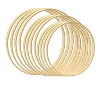 12 Pcs Anneaux en Bois de Bambou 3 Tailles pour Bricolage, 4 x 23, 26, 30 cm, pour Attrape-rêves, Macramé, Décoration Floristique Mobile pour Cercles de Fleurs, Décoration DIY