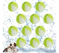 12 Pcs Attrape Poils Machine a Laver, Boule Anti Poils Machine a Laver, Anti Poil Machine à Laver, Balle de Lavage Machine a Laver, pour Enlever les Poils D'animaux et Les Peluches (Vert)