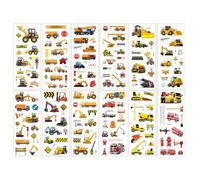 12 Pcs Autocollant Enfant, Autocollant de Camion de Construction Garçon, Stickers Scrapbooking Enfant, Autocollant 3D, Autocollants Enfants Gonflés, pour Sacs de Fête pour Enfants, Récompense Stickers