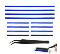 12 Pcs Bandes en Peluche Douce pour Dyson V6 V7 V8 V10 V11 V12 V15 et DC58 DC59 DC62 DC72 DC74, 12 Bandes Peluche Adhésives Antirayures 23 Cm & 11,5 Cm avec Pince de Précision pour Tête d’Aspirateur