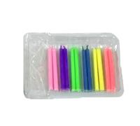 12 pcs boîte Long Crayon Gâteau Bougie Safe Flames Enfants Fête d'anniversaire De Mariage Gâteau Bougie Coloré Faveur Fournitures Gâteau DécorationsDurabilité