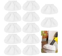 12 Pcs Bonnettes Microfibre Lingettes, Chiffons Microfibre Housses de Rechange pour Karcher Nettoyeur Vapeur SC1 SC2 SC3 SC4 SC5 Réutilisables Compatible avec la plupart des Nettoyeur à vapeur