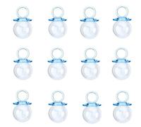 12 PCS Bouteille De Bonbons Mamelon en Forme De Bonbons Boîtes De Faveur De Mariage en Plastique Bonbons Boîte- pour Baby Shower Party Favors Décorations(Bleu)