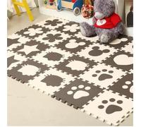 12 Pcs Café Mignon en Mousse EVA Motif Puzzle Ramper Tapis Bébé Jouets Jeux pour Enfants