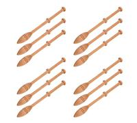 12 pcs canette dentelle kit, dentelle canette outils de couture en bois vintage tissage outils artisanat aiguille à tricoter pour bricolage chapeaux chandails Fou