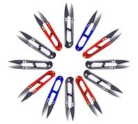 12 Pcs Ciseaux à Tissu, Ciseaux de Couture, Ciseaux à Coudre, Ciseaux Fil Couture pour Coupe de Broderie au point, Les Projets de Bricolage, Ligne de Pêche, Tissu, Les Petites Plantes(Multicolore)