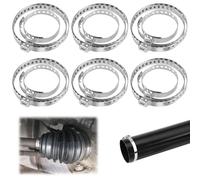 12 Pcs Collier Soufflet Cardan, 25-50mm et 50-120mm, pour Tuyaux, Filtres | Collier de Serrage pour Soufflet de Cardan, Collier Soufflet Cardans en Acier Inox, Pince à Colliers Soufflet de Cardans