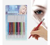 12 PCS Coloré Eyeliner Crayon Ensemble Ombre À Paupières Surligneur Stylo Étanche Longue Durée Ombre À Paupières Eyeliner Crayon À Lèvres Cosmétique Stylo Maquillage Ensemble