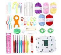 12 Pcs Crochet Aiguille Ensemble D'oxyde D'aluminium Tissage Couture Tricot Crochet Kit avec Sac De Rangement
