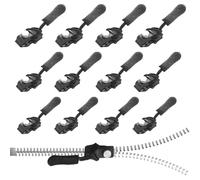 12 PCS Curseur Fermeture Eclair Clipsable, Alluring Reparation Fermeture Eclair, Têtes De Fermeture à Glissière Détachables pour Bagages, Jouets, Tentes, Chaussures et Vêtements,fermeture eclair
