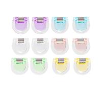 12 pcs de Pinces à Feuilles en Plastique Colorées - solides Pince-Clips Colorés pour maintenir vos documents, parfait pour bureau, maison et école