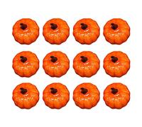 12 pcs décoration de citrouilles Automne, Petites Mini Fausses Citrouille artificielles pour la récolte d'automne Halloween décoration déco Feuilles Citrouilles à Thanksgiving Halloween