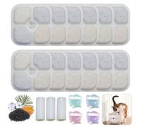 12 PCS Filtre Fontaine Eau Chat avec 3 Tuyaux, Filtre Fontaine Eau Chat Compatible Catit, Système de Triple Filtration, pour Une Fontaine à Eau de 2,5 L-3L