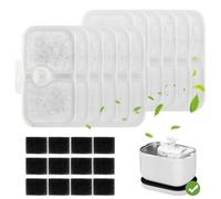 12 Pcs Filtre Fontaine Eau Chat pour Petlibro, Filtres pour Fontaine à Eau Chat, Filtres de Fontaines à Boire pour Chats Animaux de Compagnie pour PLWF105/PLWF115/PLWF005 + 12 Filtre éponge