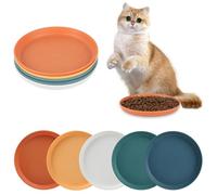 12 Pcs Gamelle Chat Plates, Assiettes pour Chat Chien Animaux de Compagnie, avec 8 Jouets à Ressorts