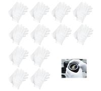 12 PCS Gants En Coton Blanc, Gants Dermatologiques, Gants pour Hydratation Et Eczema, Doux Et Respectueux de La Peau, Pour Les Soins Cutanés, L'examen Des Bijoux Et Le Travail Quotidien
