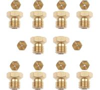 12 Pcs Gicleur gaz Butane Universels, Gicleur Gaz de Ville Injecteur GazGicleur Bouteille Kit de Conversion Conversion GPL pour Gazinière (2×0.5mm/ 2×0.7mm/ 2×0.8mm /2×0.9mm/ 2×0.87mm/ 2×1.02mm)