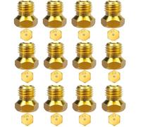 12 Pcs Gicleur gaz Butane Universels pour plaque de cuisson au gaz naturel GPL, jets, buses et injecteurs, 0.5-0.7-0.8-0.9-0.95-1.1 x 2