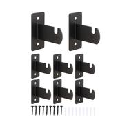 12 Pcs Gridwall Mount Brackets, Metal Grid Wall Panel Display Hooks with Screws, Space Saving Grid Hangers