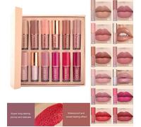 12 Pcs Lipstick Make Up Lip Gloss Set Matte Velvet Lip Stick Waterproof Long Lasting Lipgloss For Women Beauty Lip Gloss Gifts