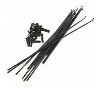 12 pcs/lot roues rayons roues avant et arrière vélo rayon vélo de route écrous noirs(278mm)