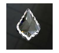 12 pcs/lot Transparent 50mm verre cristal feuille d'érable prismes pendentif lustre pièces accessoires