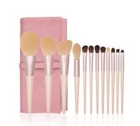 12 PCS MAKEUP BROSSION Set Super Soft Animal Powder Powder Brush Horse Horse Hair Shadow Brush Makeup Tool