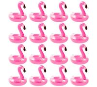 12 Pcs Porte-Boissons Gonflables Flamingo,Ensemble de Porte-Gobelet Gonflable Flamingo Floating Beverage Rack,Porte-Boissons Flottant Jouets d'eau pour Adultes Enfants Piscine Plage Bain (12)