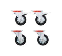 Roulettes Pivotantes 4 pcs 100 mm Chariot Roulant Etagère à Livre vidaXL