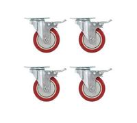 12 pcs Roulettes pivotantes 100 mm