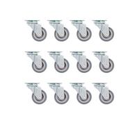 12 pcs Roulettes pivotantes 50 mm