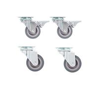 8x Roulettes Pivotantes 50 mm Meuble Chariot Roulant Etagère à Livre vidaXL