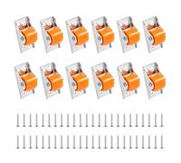 12 Pcs Roulettes pour Meubles Lourd, Mini Roulettes Pivotantes pour Meubles, Petites Roulette en Caoutchouc pour Petits Appareils électroménagers, Bagages, Tiroirs, Chariots, avec 48 Vis